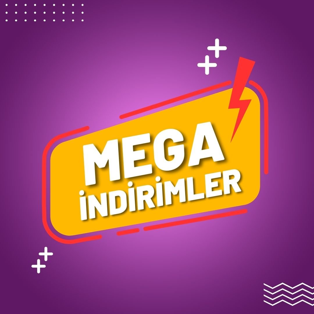 Renkli Modern Mega İndirimler İnstagram Gönderisi